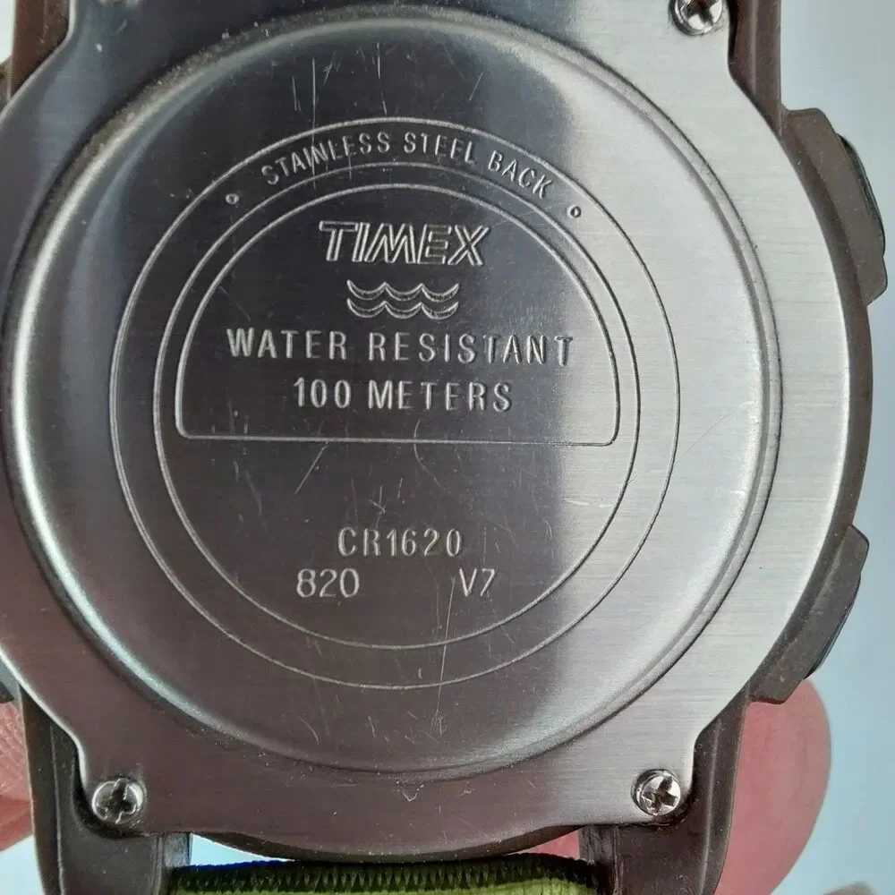 Timex Expedition Digital Compass Indiglo 820 New Band New Battery